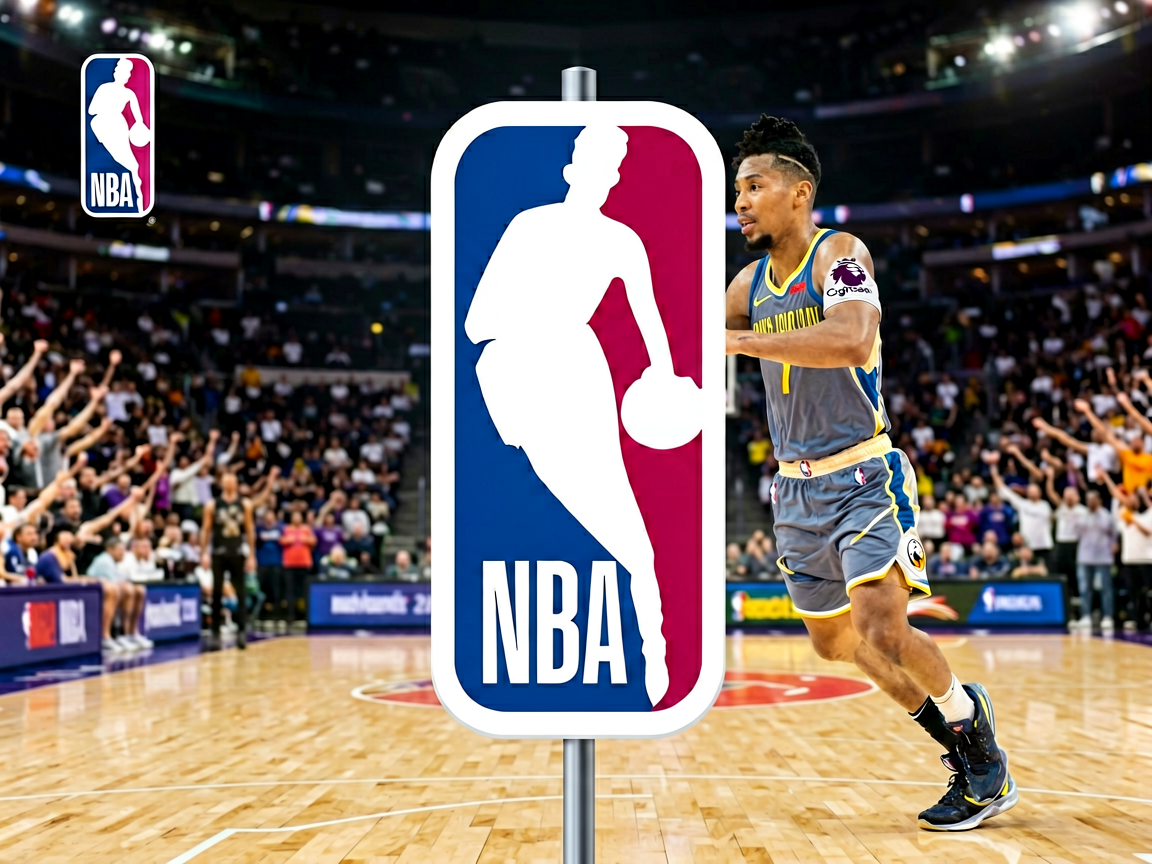 NBA联赛标志，进入NBA篮球比分数据页面
